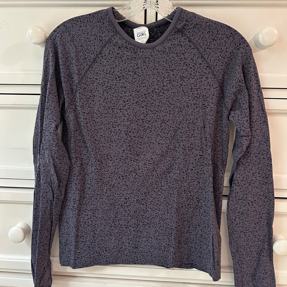 Athleta Girl long sleeve burnout pattern XL/14